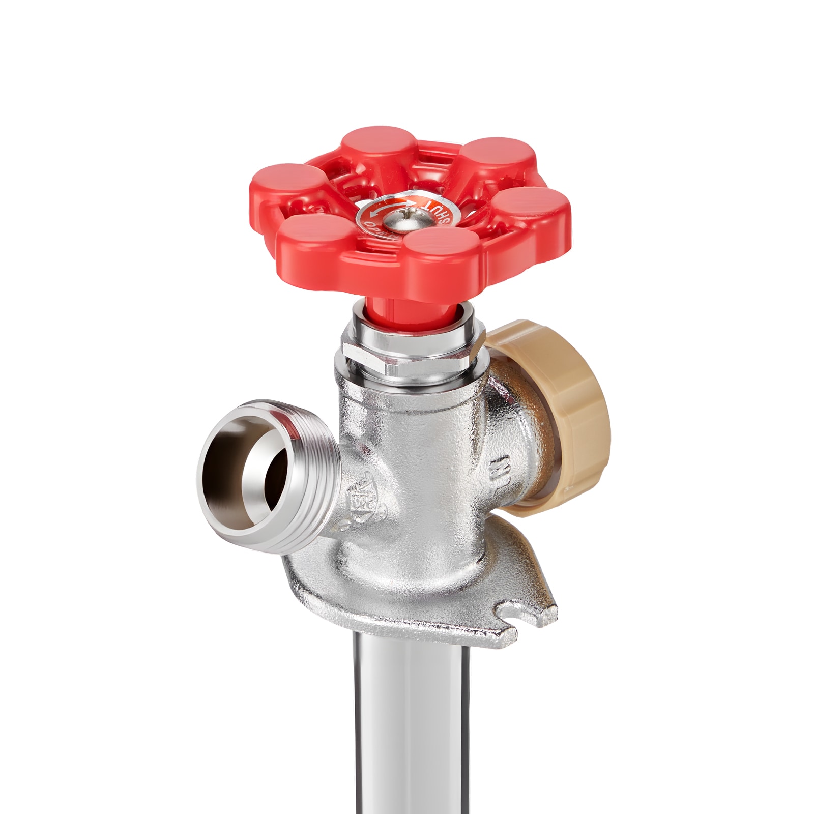 Anti-Siphon Frost-Proof Sillcock, 12" Freeze Proof Outdoor Faucet Bib With Backflow Preventer, 1/2" Push-to-Fit Connector X 3/4" Hose Bibb, No Lead Frost-free Spigot For PEX Copper CPVC Pipes_maomaolike.com